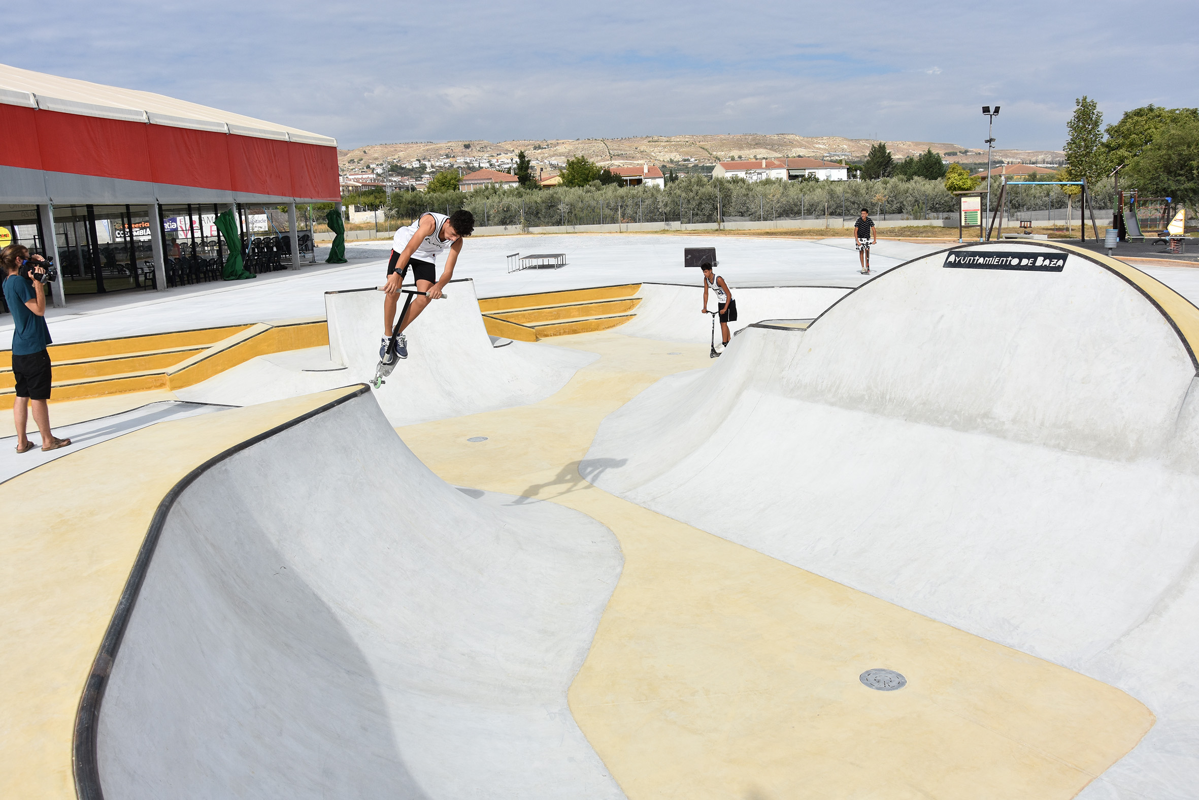 Skate park de Baza ubicado junto al polideportivo