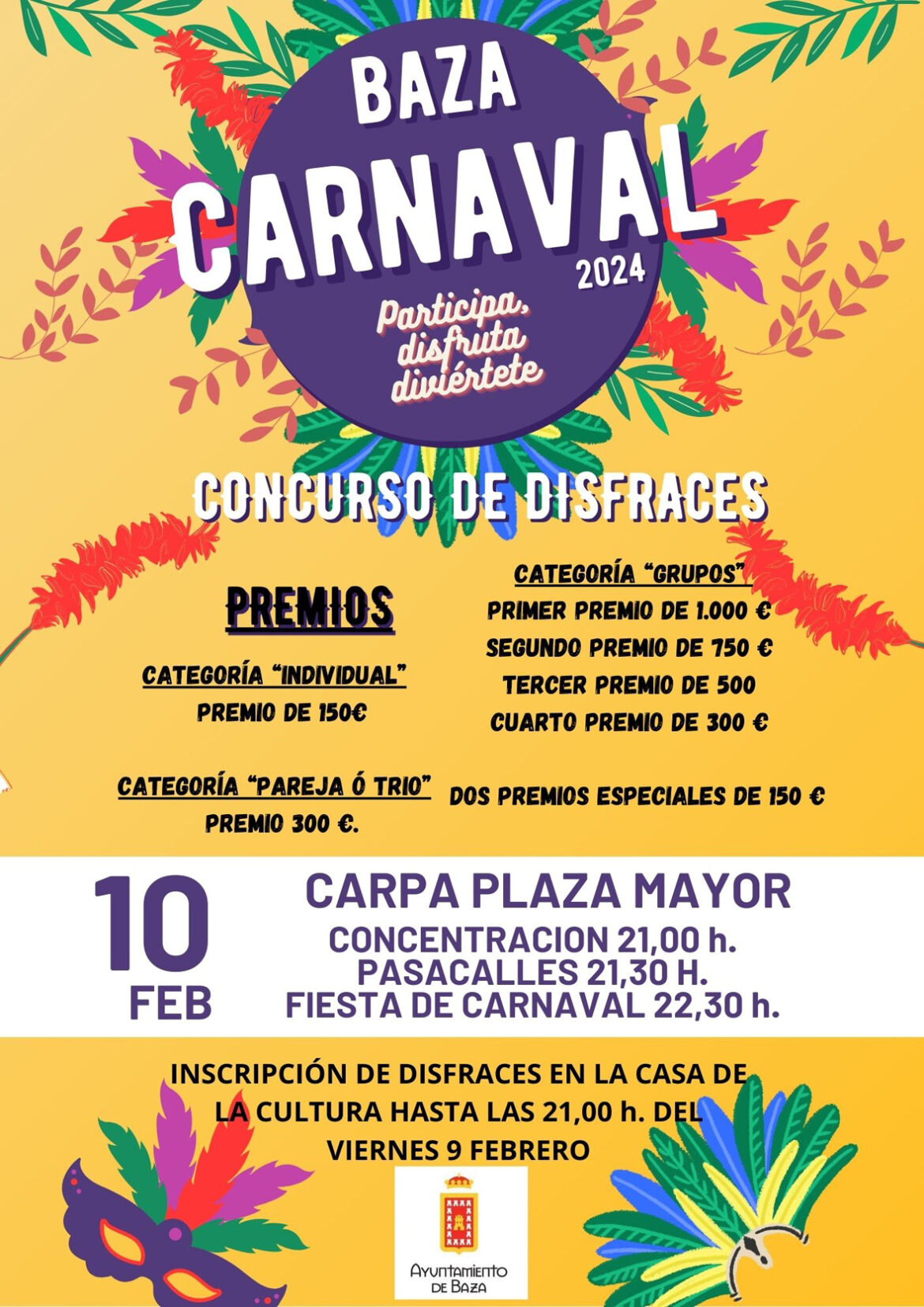 CATEGORÍA GRUPOS Primer Premio de 1.000  Segundo Premio de 75