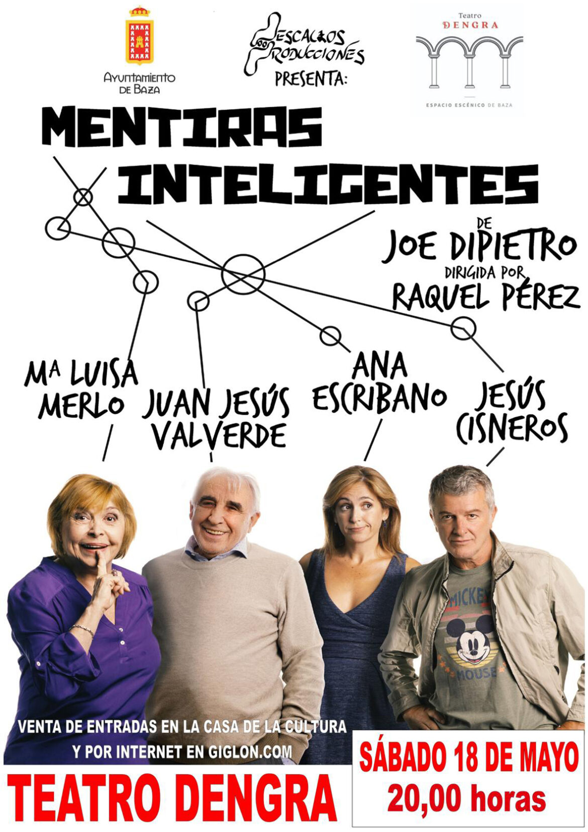 cartel mentiras inteligentes teatro