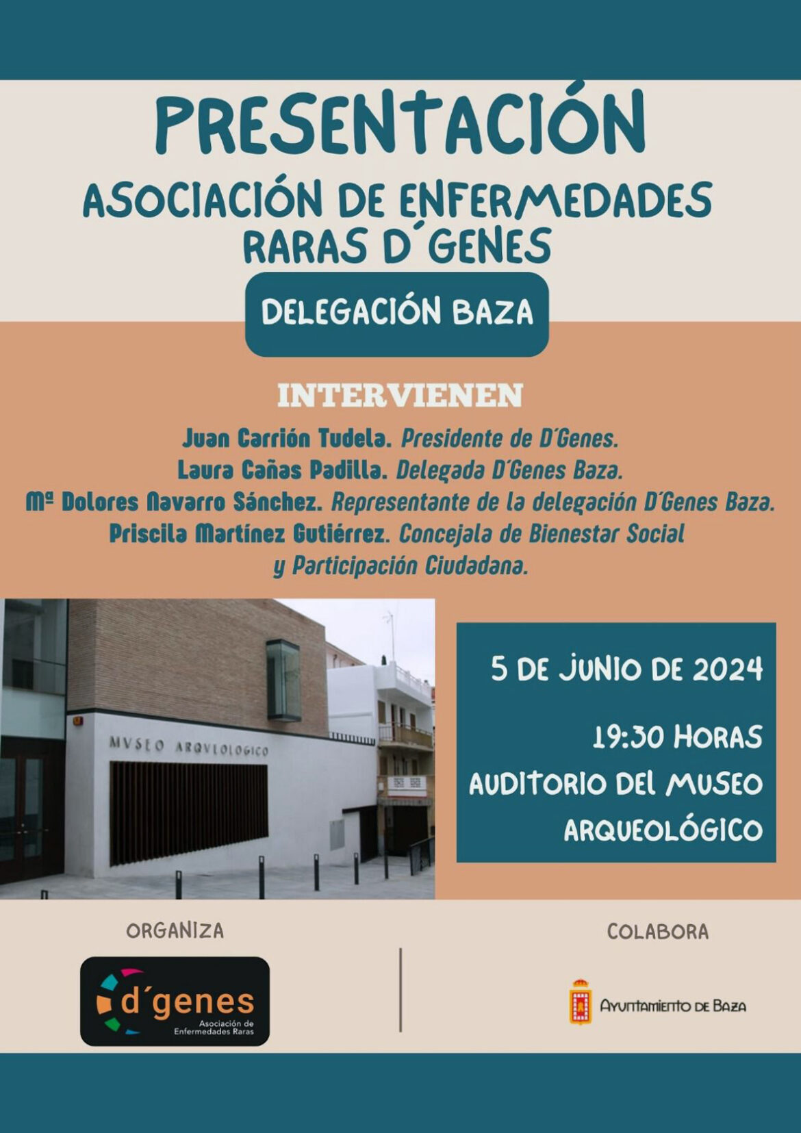 cartel presentación D´Genes