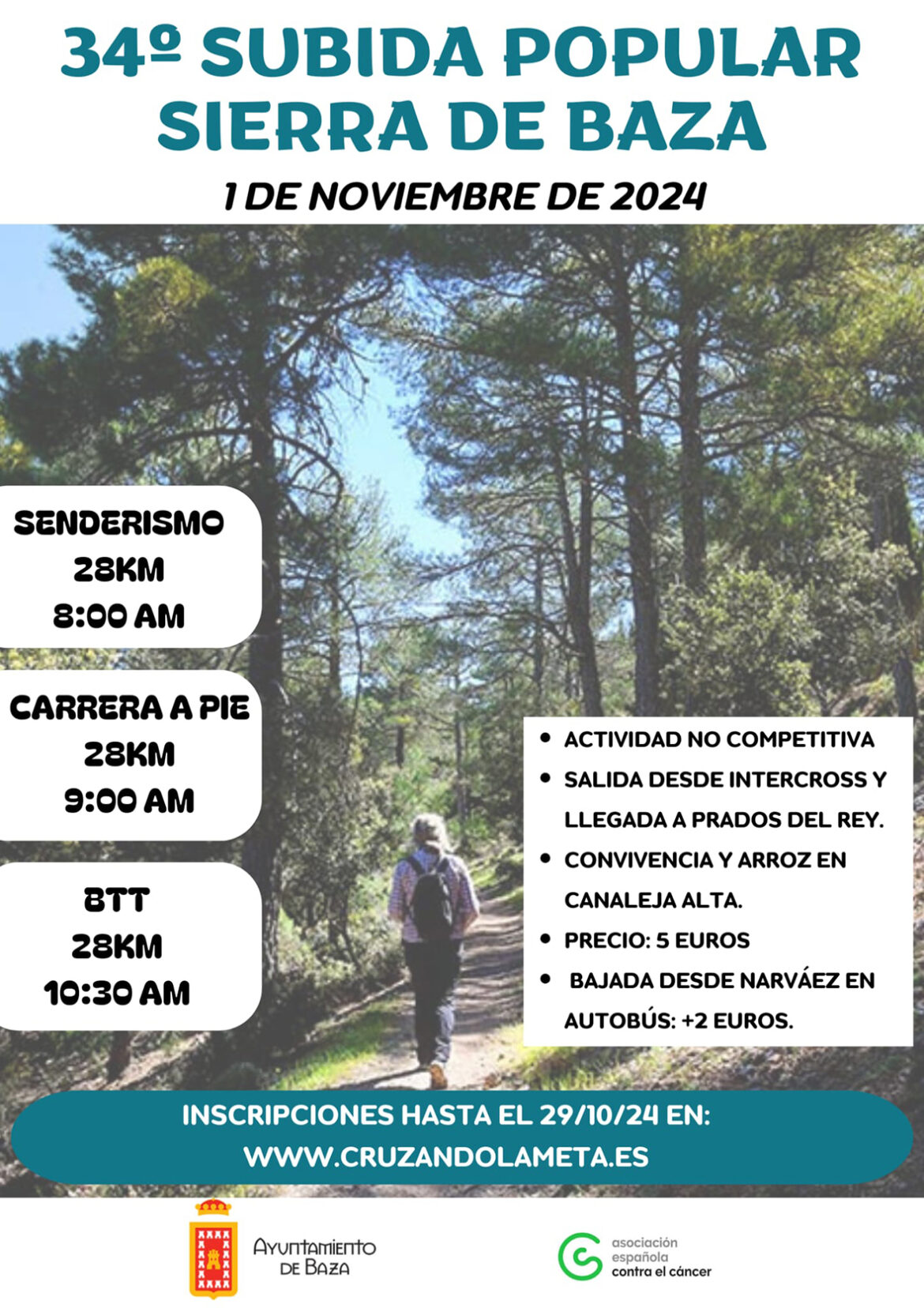 cartel Subida Popular a la Sierra 2024