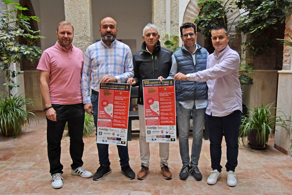 presentación VII Torneo de Pádel Jamones Quesada Carpio 2024